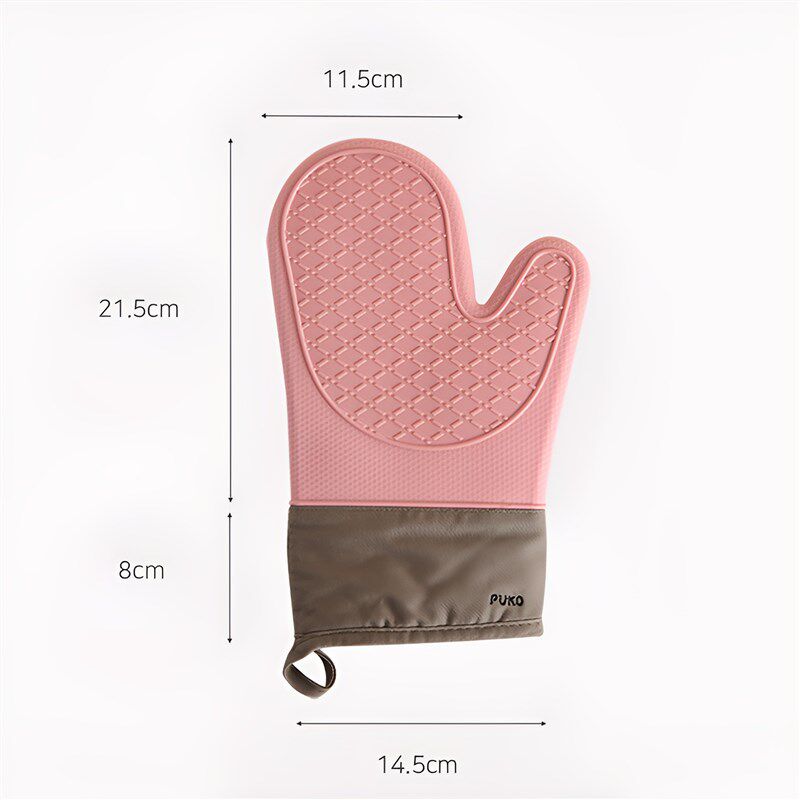 防烫硅胶手套耐高温隔热加厚硅胶厨房烤箱烘焙防滑微波炉手套