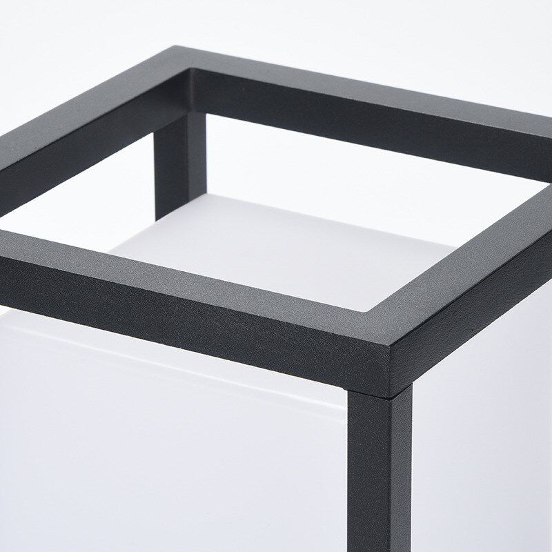 E27柱头灯压铸铝PC灯罩户外庭院防水方形现代简约庭院灯柱头灯