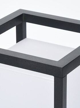 E27柱头灯压铸铝PC灯罩户外庭院防水方形现代简约庭院灯柱头灯