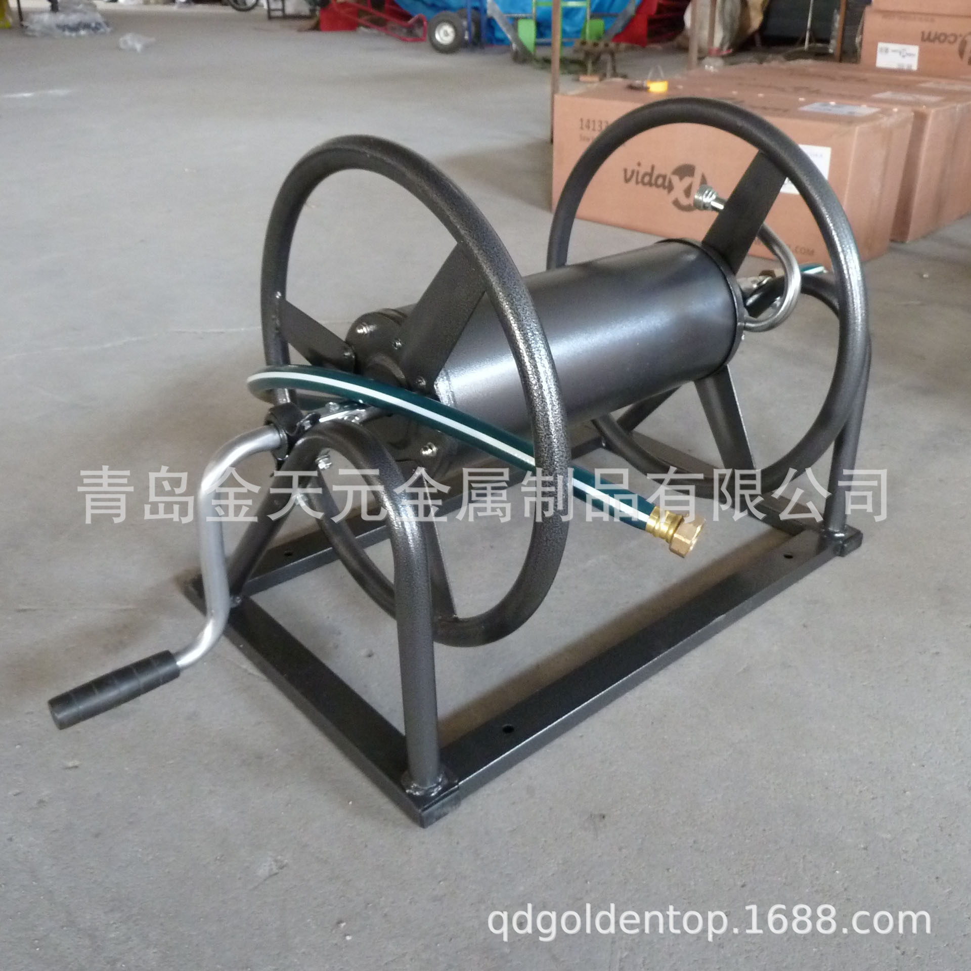 轮式水管收纳车手推车软管收纳车四轮家用洗车浇花园林绕管器