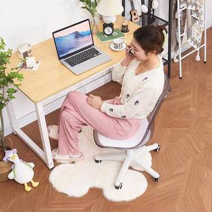 透明办公电椅椅化妆书房旋转脑转升高凳子前台学生宿舍学习降转椅