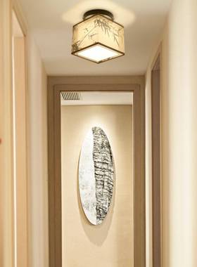 L?新式969吸顶灯E现D过道灯走廊灯代简约圆形书房卧室吸顶灯门中