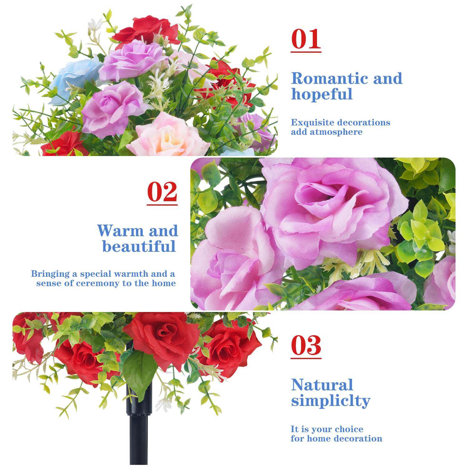 Best Sales Valentine's Day Romance Roses Artificial Flowers