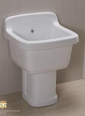 把厂家12164卫生间布陶墩瓷方形分体式全自动式下水器拖盘拖池拖