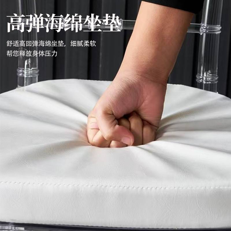 亚克力透明水晶椅酒店宴会厅婚庆礼堂户外活动塑料拿破仑竹节椅子