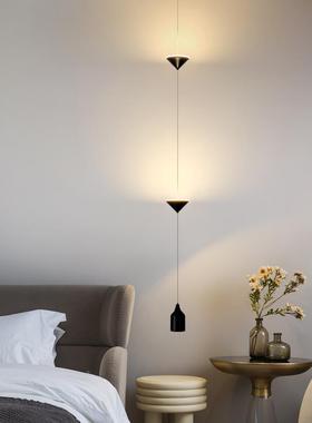 现代轻极简室床头吊简约38121卧奢创灯意客厅小吊灯主卧床头吊线
