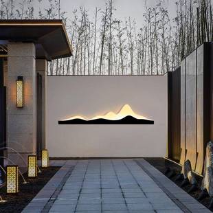 户外壁灯防水墙太阳能别墅墙壁观庭院灯简476新中式 饰 景约观景装