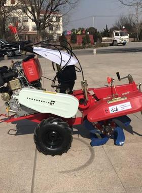 9马柴起油微耕机大棚园除草松土机力黄姜MZO开沟培果土垄机