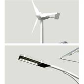 新农村风光互补太阳能路灯6米30W风力发电风能两用路灯市政道路灯