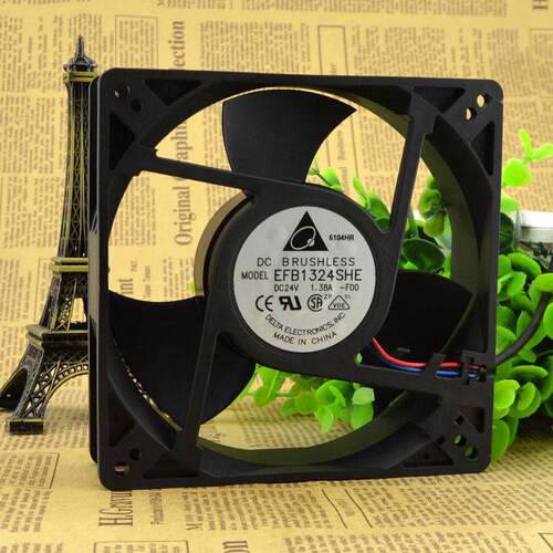 台达 EFB1212HH FOO ROO 12025 12cm 大风量双滚珠机箱风扇工业