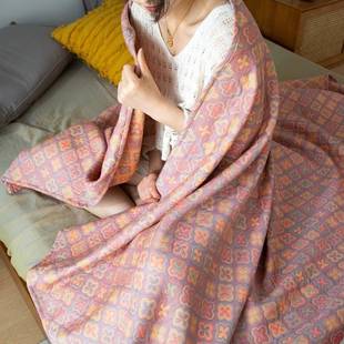 A类三层纱毛巾被沙发盖毯透气纯棉毯子床盖宿舍纱布加厚床c^