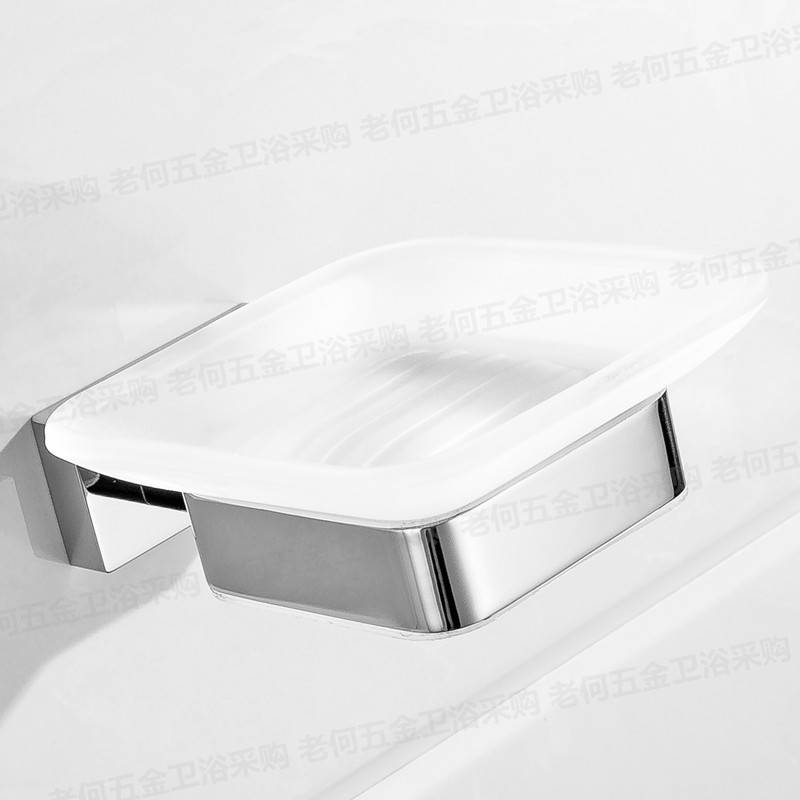 出口德国304不锈钢玻璃皂碟架浴室肥皂碟置物架卫生间香皂碟架子