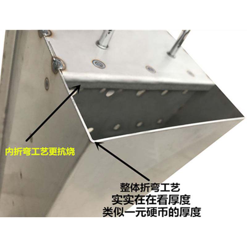0WYV加厚不锈钢烤羊腿炉子烤兔鸡鸽子烧烤炉烤串炉白钢家用羊肉串