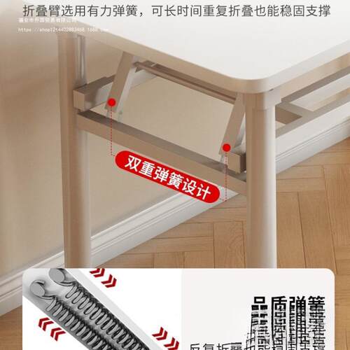 可桌台折叠IIJ电脑桌式卧室家用办公学习小户型书形子简易长方出