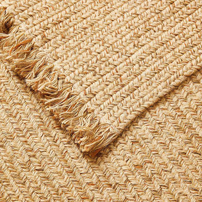 黄ltao1016毯麻客地毯日式满家铺卧室方形用床边手工编织厅茶几亚