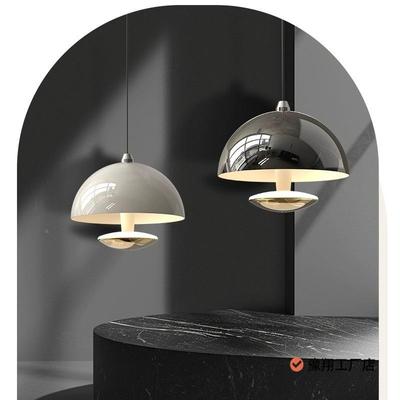 可升卧室床降头吊灯奶油风2简应约现代轻奢艺术025新款感小吊线灯