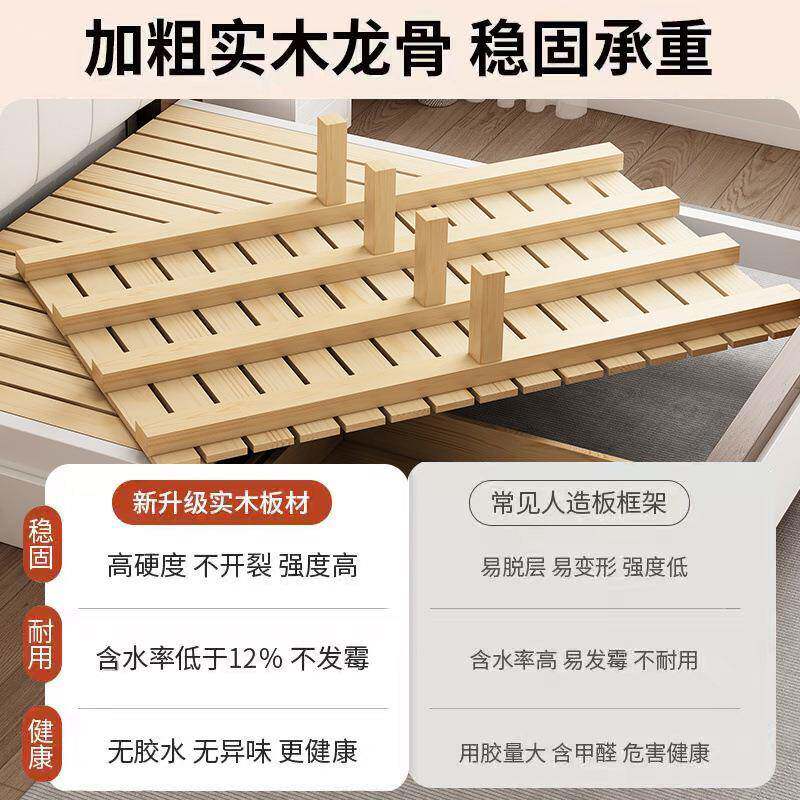 RCB床实木床现代简约主卧1.5米轻家用双奢人床包1软.经济型单2人