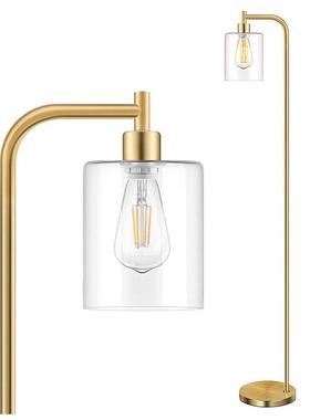 跨境亚马逊复古客工沙落地灯厅卧室床头发边美式业风立式阅ZTN读