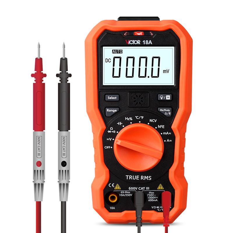 VICTOR胜利VC18A/VC18B数字万用表自动量程真有效值NCV电容多用表
