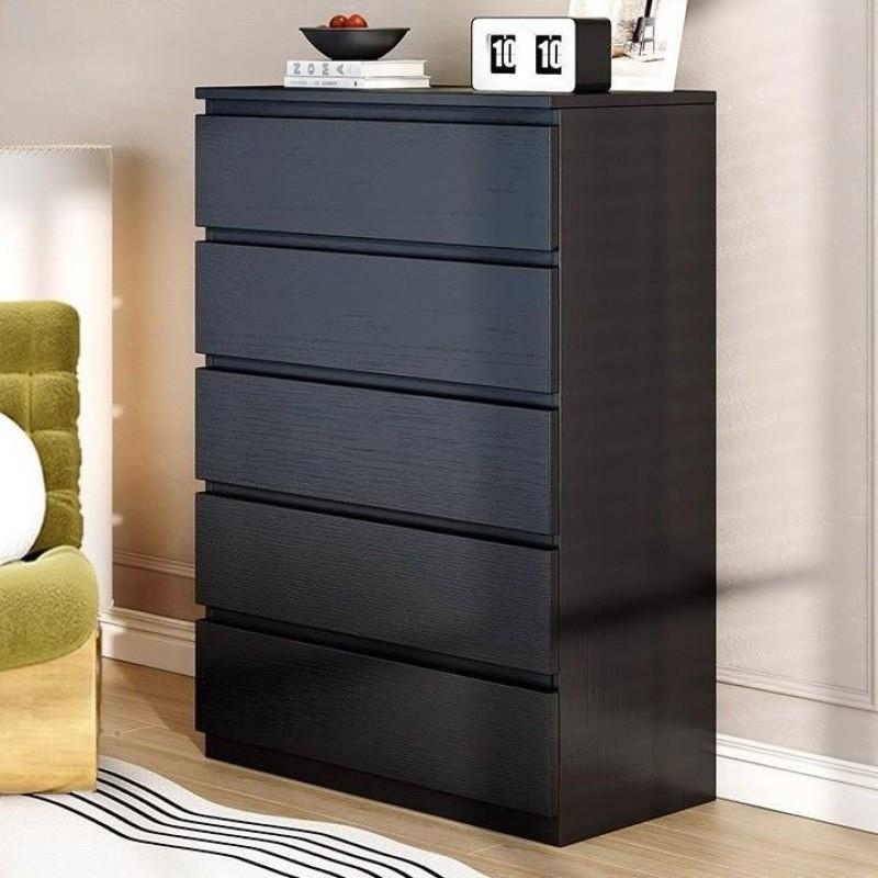 黑色斗柜家用卧室床尾储物柜意式轻奢客厅靠墙抽屉柜收纳柜