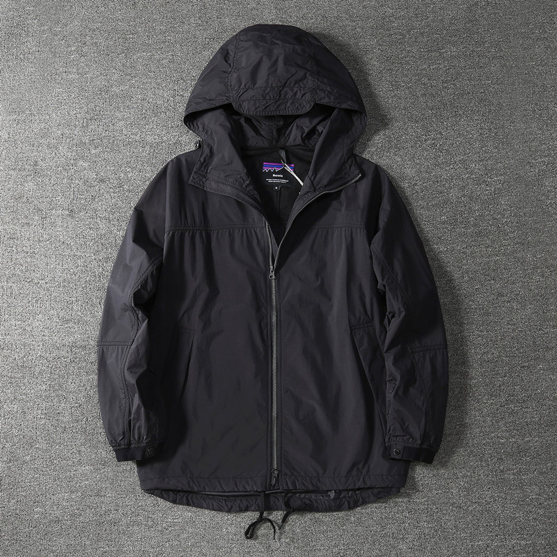 FUNCTIONAL JACKET MENS TRAINER JACKET QUICK DRY TRAINING WEAR THIN OUTDOOR TREND LOOSE ZIPPER SPORTS HOODED TRENCH COAT