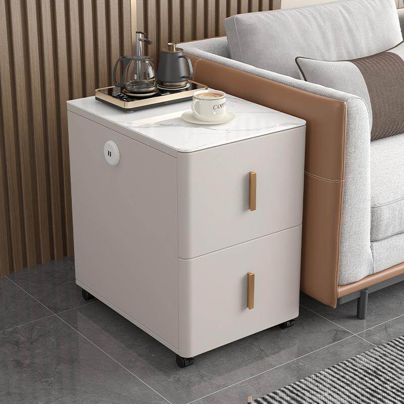 沙发边柜岩角板侧柜客厅几轻奢可移边动几茶边几沙发储物收纳边柜