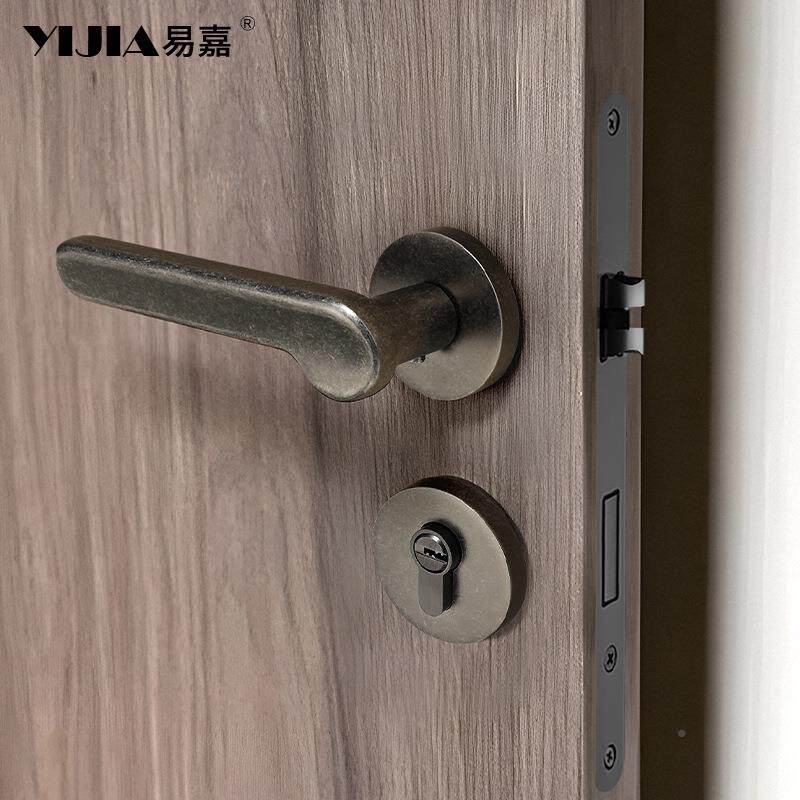 中室门锁仿古做旧卧室风门锁古内实木门把手72F045/7通用型静音磁