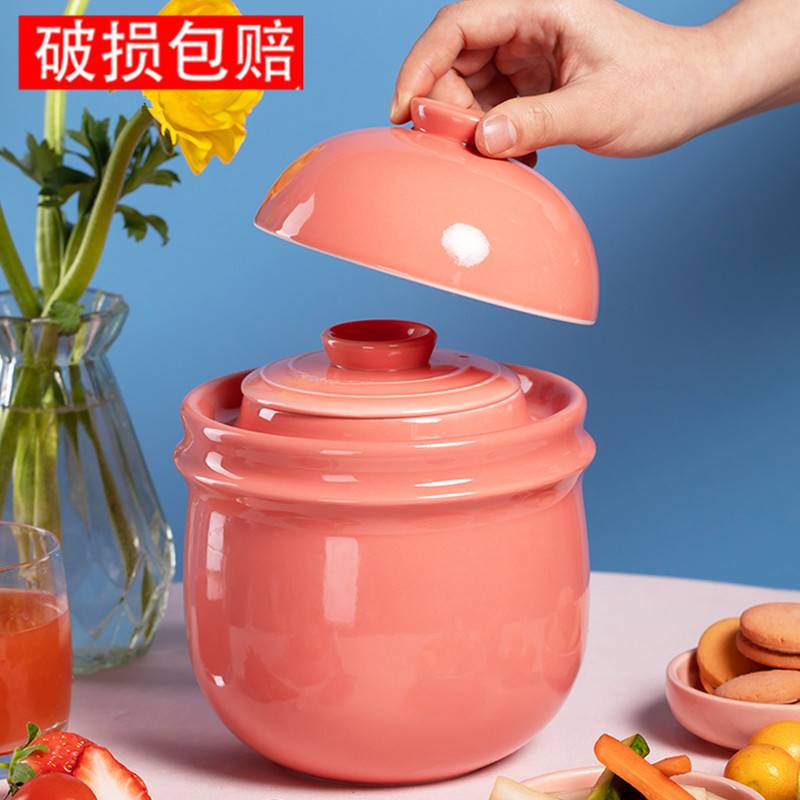 景德镇泡菜坛子陶瓷家用四川土陶咸菜腌菜缸密封储物罐迷你小号瓶