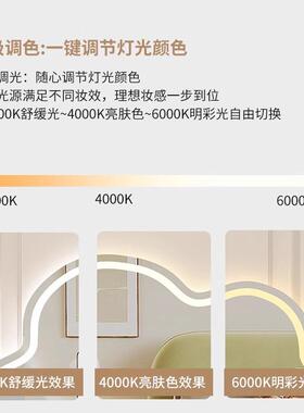 云朵智能妆化镜壁挂浴镜子挂墙式发光镜梳妆镜UHJ室带灯灯异形镜