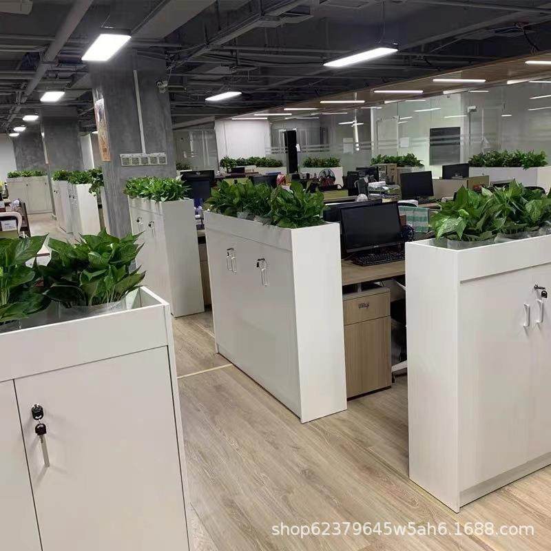 新款办花公室隔断柜简约现代文111资件矮柜物槽储料花草木质厂家
