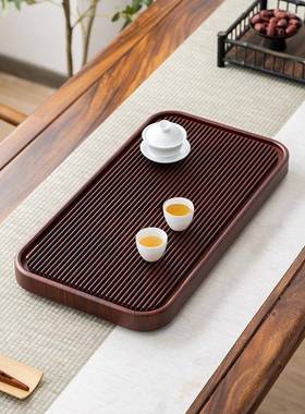 整块茶实家用排水小型干泡茶台办木室茶AL776286海简易功公夫盘电