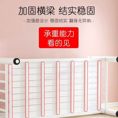 铁艺儿床带孩护栏童小边床单人床婴儿男孩女公主床床加宽YZI拼接大床