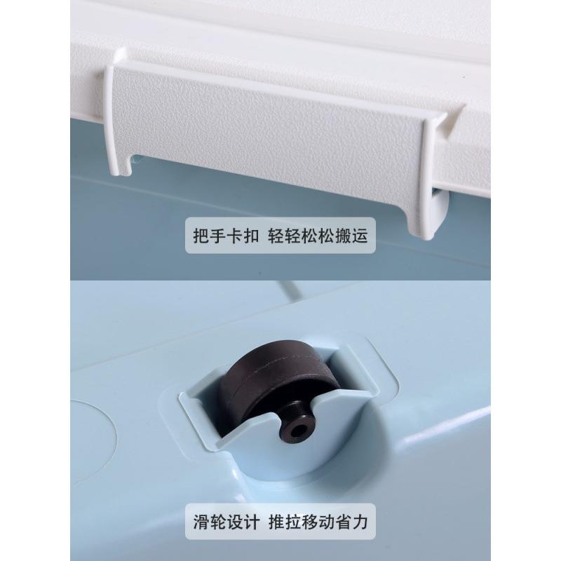 床底收纳见详情箱储带轮底下收纳盒被子衣服整物床理箱箱加厚塑料