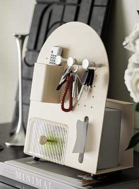 古风玄关置纸物架入进门钥MFS-LX22中匙巾收纳盒创意摆件桌面户收