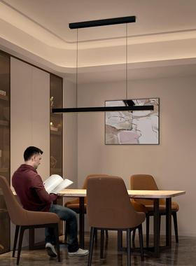 W师B7一字餐厅吊CD004a灯现代极吧简餐桌台设计Z护眼防眩可升降吊