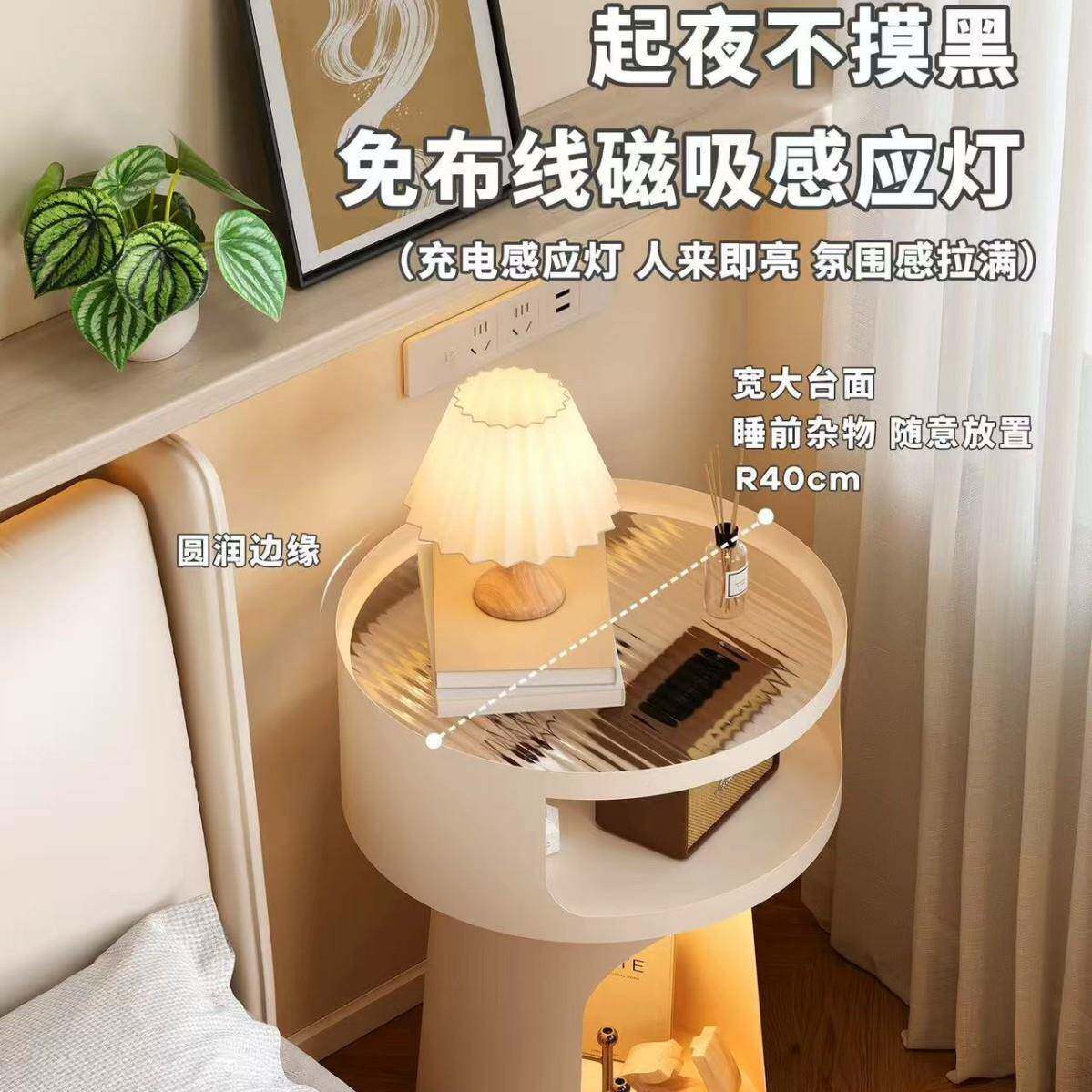 式复古法床头柜型卧室简约款窄创意床头置物架见描述床边柜小户沙