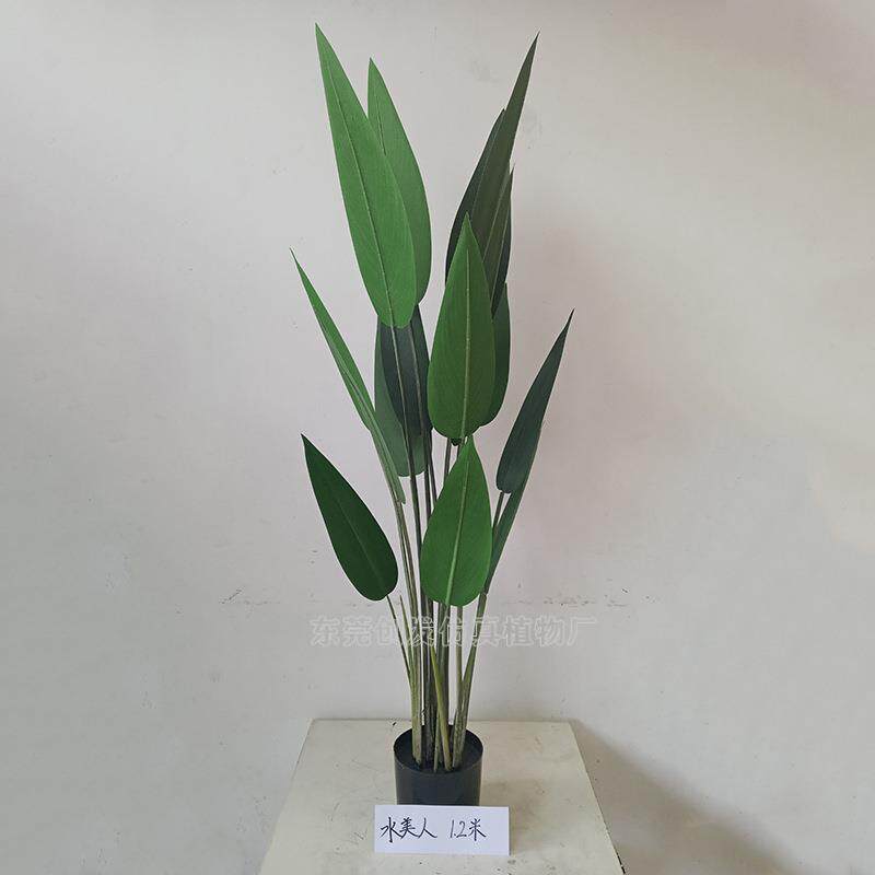 仿真热带植物望鹤树兰人造型塑料树旅人蕉室大内花艺美摆CF0196放