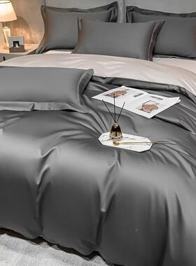 件套刺纯棉HNE长四绒棉绣四件套轻奢裸睡床单套床被上四件套