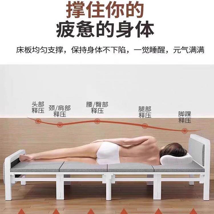 折叠床人单人家用1米2加床简便易成人午休小床宿舍床G55-G060加固