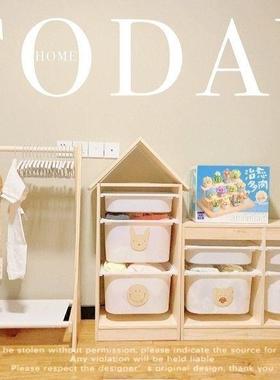 新多功能组17915合置物架容抽屉式儿童纳玩具收柜幼儿园款超大量储物箱