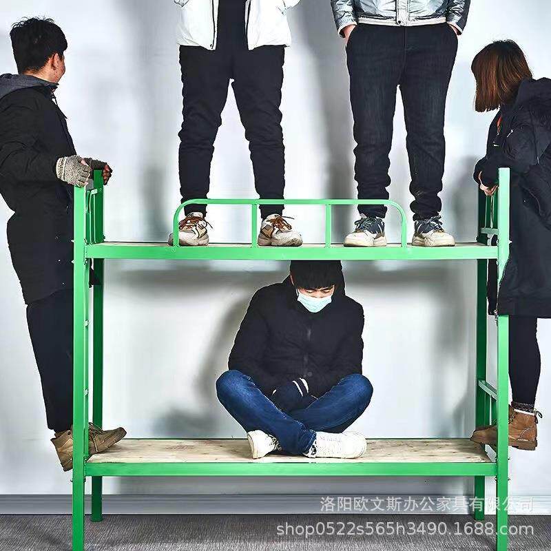 幼儿园午01270睡床托班上下双层铁床管辅桌导小学班生宿舍床小饭