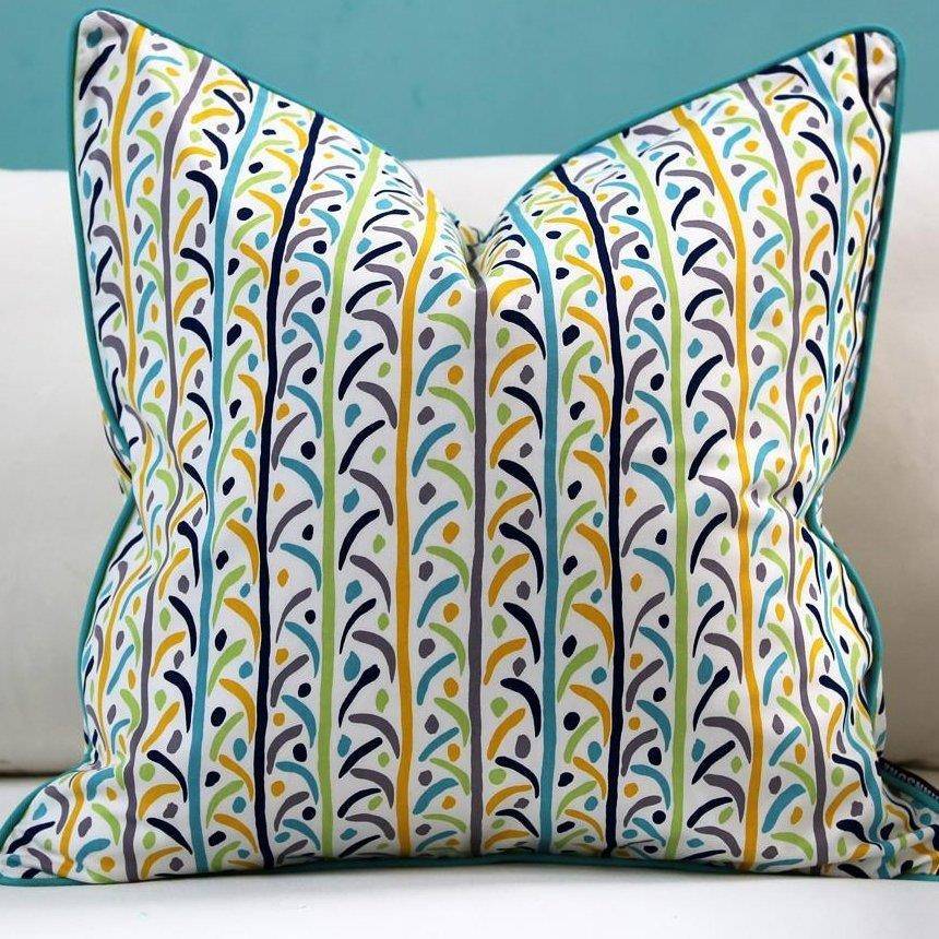 靠家居沙发1068001抱枕套套腰柔枕套靠背垫植垫物花卉客厅软