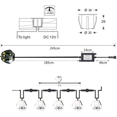 GB甲板灯地埋灯台阶马B110RGB廊道装饰灯景灯R花园草坪灯跨观境亚