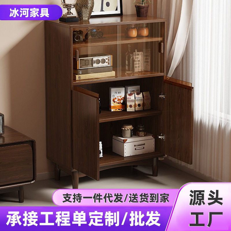 对开门茶水柜餐边柜酒店商用备餐柜厨房储物柜客厅80cm柜水吧橱柜