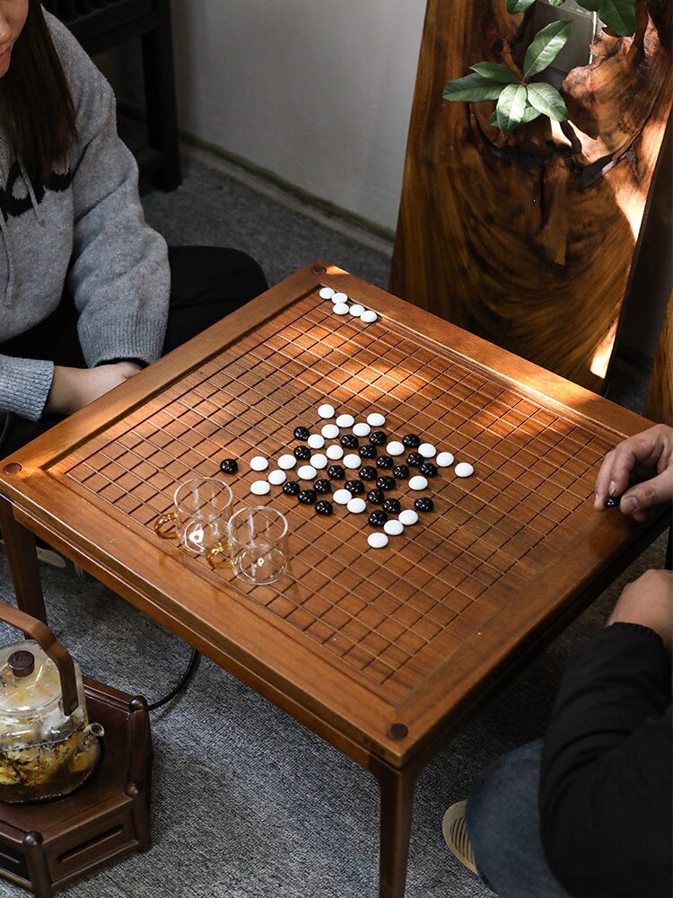 象棋围棋两用棋盘桌五子棋下棋桌子实木榻榻米飘窗户外多功能茶桌