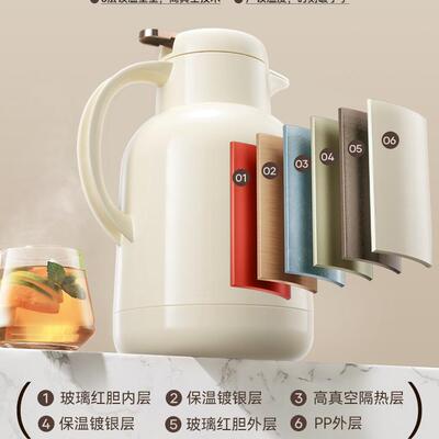 新款保438温壶家用大暖壶玻璃内胆量热水容壶便携学生宿舍保温瓶