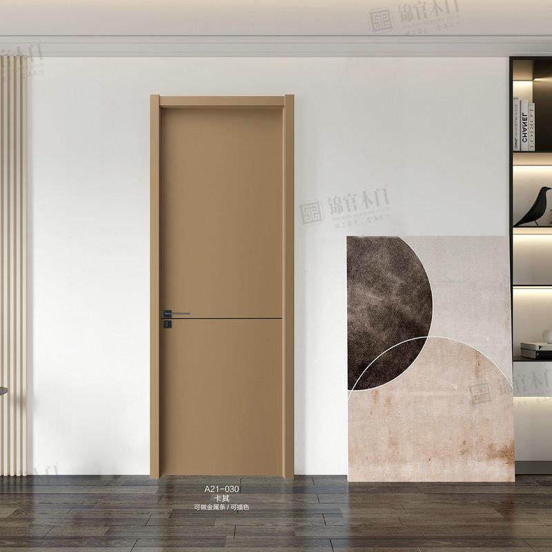 成都实实木门隔音免木门442家用门室内门木门漆生态门简约木复合