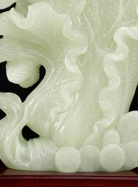 立马发财摆品件祥吉如玉客厅装办公室白玉系列摆件装饰树脂工艺修