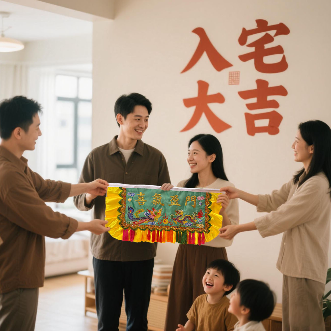 潮汕游神传统小标旗文创迷你摆件