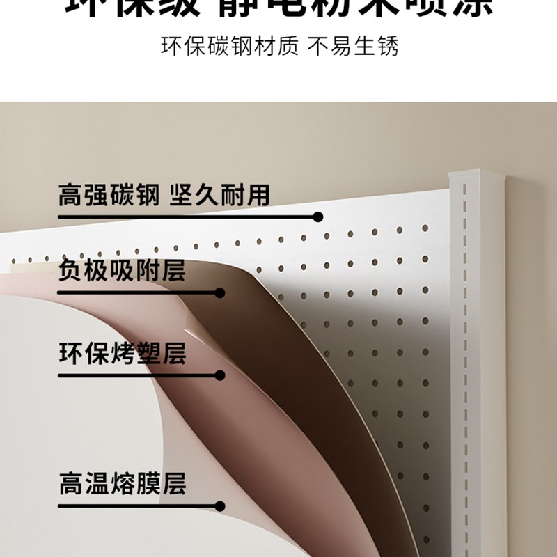 桌面洞洞板置物架桌上书架学习桌电脑桌夹式立式全金属收纳整理架